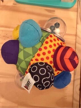 Sassy Bright Multi-Color Sensory Plush Activity Ball for Baby
